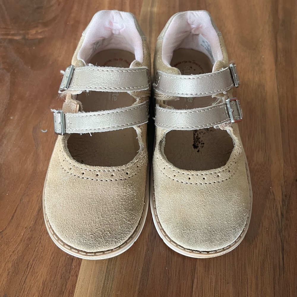 Stride Rite Girls Tan Mary Jane’s